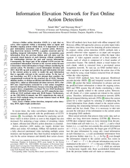 Information Elevation Network for Fast Online Action Detection