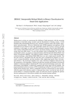 IRMAC: Interpretable Refined Motifs in Binary Classification for Smart
  Grid Applications