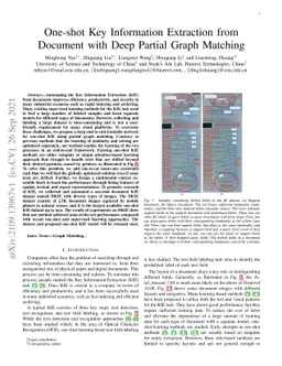 One-shot Key Information Extraction from Document with Deep Partial
  Graph Matching