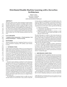Distributed Double Machine Learning with a Serverless Architecture