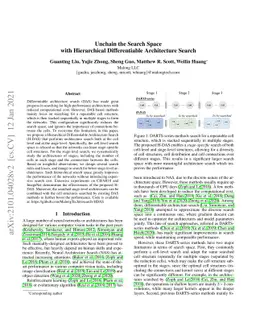 Unchain the Search Space with Hierarchical Differentiable Architecture
  Search