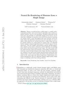 Neural Re-Rendering of Humans from a Single Image