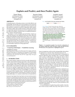 Explain and Predict, and then Predict Again