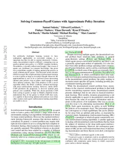 Solving Common-Payoff Games with Approximate Policy Iteration