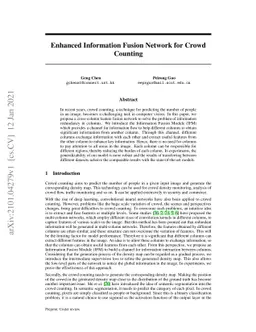 Enhanced Information Fusion Network for Crowd Counting