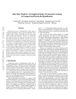 Take More Positives: An Empirical Study of Contrastive Learing in
  Unsupervised Person Re-Identification