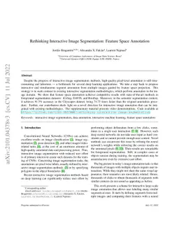 Rethinking Interactive Image Segmentation: Feature Space Annotation