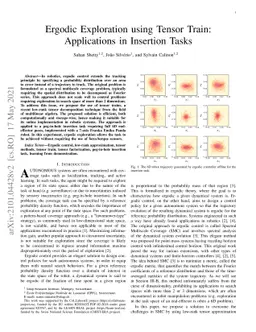 Ergodic Exploration using Tensor Train: Applications in Insertion Tasks