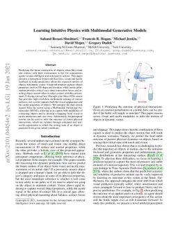 Learning Intuitive Physics with Multimodal Generative Models