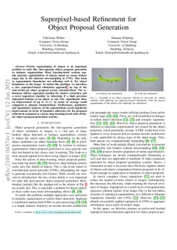 Superpixel-based Refinement for Object Proposal Generation