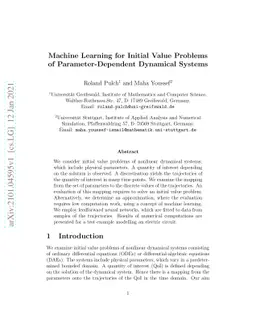 Machine Learning for Initial Value Problems of Parameter-Dependent
  Dynamical Systems
