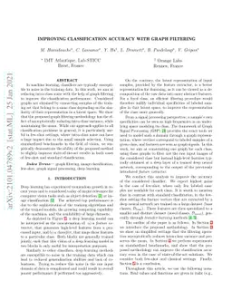 Improving Classification Accuracy with Graph Filtering