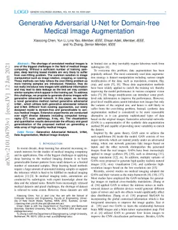Generative Adversarial U-Net for Domain-free Medical Image Augmentation