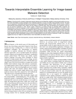 Towards Interpretable Ensemble Learning for Image-based Malware
  Detection