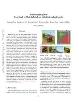 Re-labeling ImageNet: from Single to Multi-Labels, from Global to
  Localized Labels