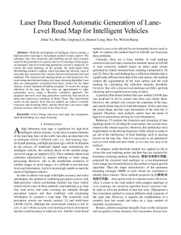 Laser Data Based Automatic Generation of Lane-Level Road Map for
  Intelligent Vehicles