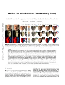 Practical Face Reconstruction via Differentiable Ray Tracing