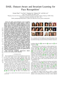 DAIL: Dataset-Aware and Invariant Learning for Face Recognition