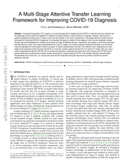 A Multi-Stage Attentive Transfer Learning Framework for Improving
  COVID-19 Diagnosis