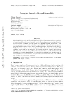 Entangled Kernels -- Beyond Separability