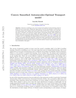 Convex Smoothed Autoencoder-Optimal Transport model