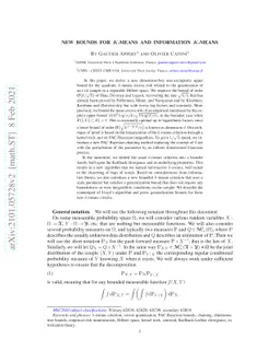 New bounds for $k$-means and information $k$-means