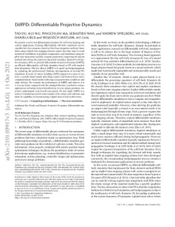 DiffPD: Differentiable Projective Dynamics