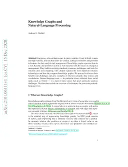 Knowledge Graphs and Natural-Language Processing