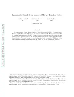 Learning to Sample from Censored Markov Random Fields
