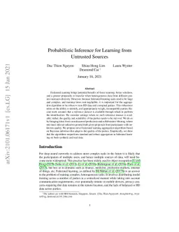 Probabilistic Inference for Learning from Untrusted Sources