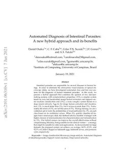 Automated Diagnosis of Intestinal Parasites: A new hybrid approach and
  its benefits