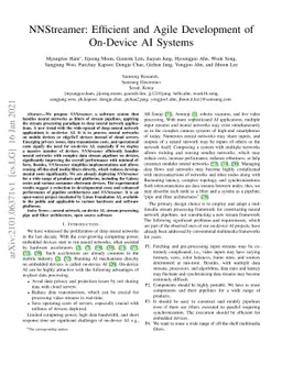 NNStreamer: Efficient and Agile Development of On-Device AI Systems