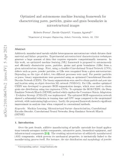 Optimized and autonomous machine learning framework for characterizing
  pores, particles, grains and grain boundaries in microstructural images