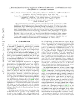 A Renormalization Group Approach to Connect Discrete- and
  Continuous-Time Descriptions of Gaussian Processes