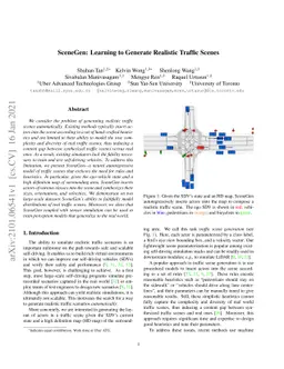 SceneGen: Learning to Generate Realistic Traffic Scenes