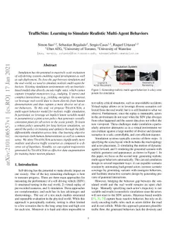 TrafficSim: Learning to Simulate Realistic Multi-Agent Behaviors