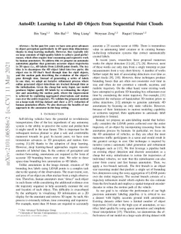 Auto4D: Learning to Label 4D Objects from Sequential Point Clouds