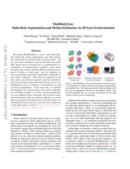 MultiBodySync: Multi-Body Segmentation and Motion Estimation via 3D Scan
  Synchronization