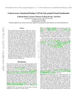 Context-aware Attentional Pooling (CAP) for Fine-grained Visual
  Classification