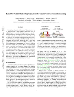 LaneRCNN: Distributed Representations for Graph-Centric Motion
  Forecasting