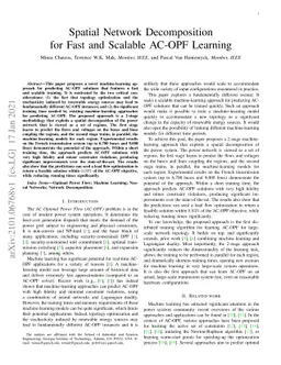 Spatial Network Decomposition for Fast and Scalable AC-OPF Learning