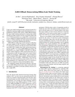 ZeRO-Offload: Democratizing Billion-Scale Model Training