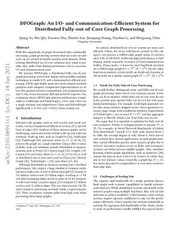 DFOGraph: An I/O- and Communication-Efficient System for Distributed
  Fully-out-of-Core Graph Processing