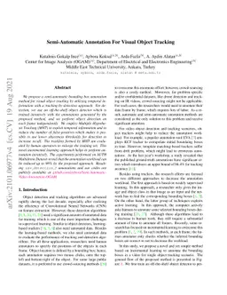 Semi-Automatic Annotation For Visual Object Tracking