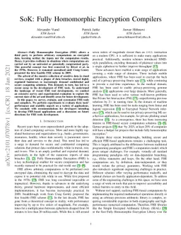 SoK: Fully Homomorphic Encryption Compilers