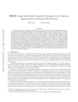 PRESTO: Simple and Scalable Sampling Techniques for the Rigorous
  Approximation of Temporal Motif Counts