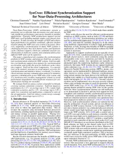 SynCron: Efficient Synchronization Support for Near-Data-Processing
  Architectures