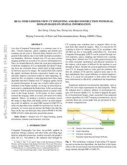 Real-Time Limited-View CT Inpainting and Reconstruction with Dual Domain
  Based on Spatial Information