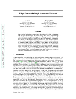 Edge-Featured Graph Attention Network
