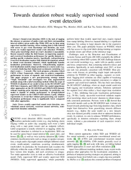 Towards duration robust weakly supervised sound event detection